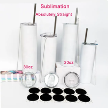 Load image into Gallery viewer, Available!! Sublimation Stainless Steel Skinny Straight