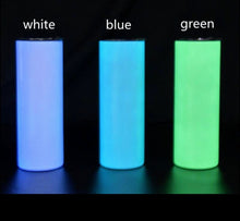 將圖片載入圖庫檢視器 Available Now! Glow in the Dark and UV Sublimation 20oz Skinny