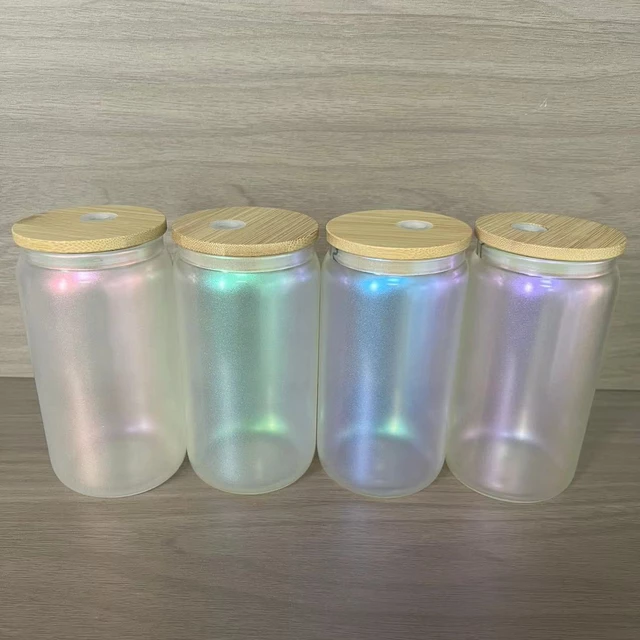 Iredescent/holographic Glass Tumblers