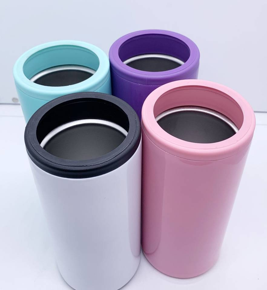 Available Now!! 12oz Sublimation Stainless Steel, Double walled Skinny Coozie