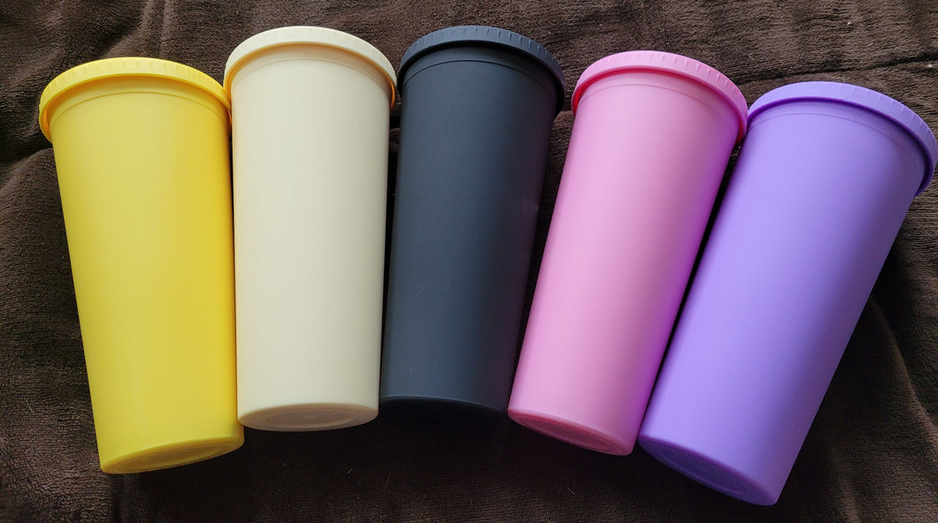 22oz Acrylic Insulated Tumbler with Lid